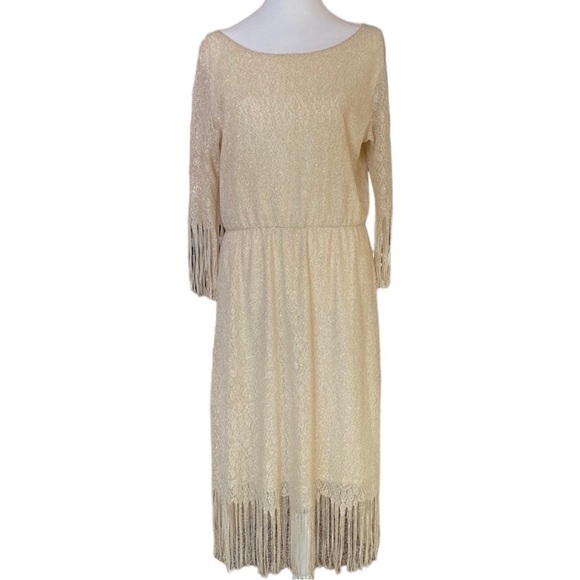 Nurture Women’s Short Sleeve Gold Cocktail Party Dress size L - Picture 1 of 11